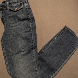White House Black Market Dark Wash Straight Leg Jeans